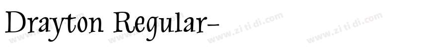 Drayton Regular字体转换